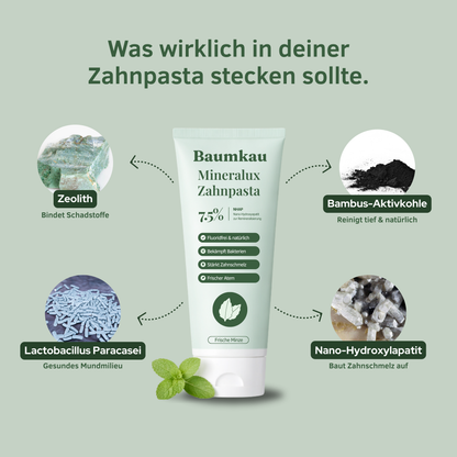 Baumkau - Mineralux Zahnpasta