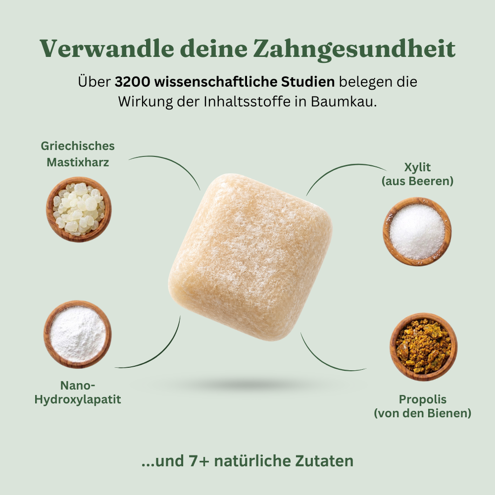 Baumkau - Remineralisierender Kaugummi