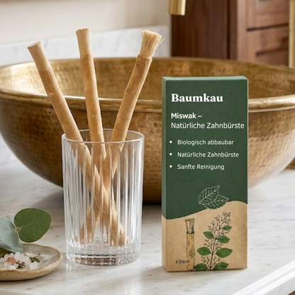 Baumkau - Miswak natürliche Zahnbürste (3Stk.)