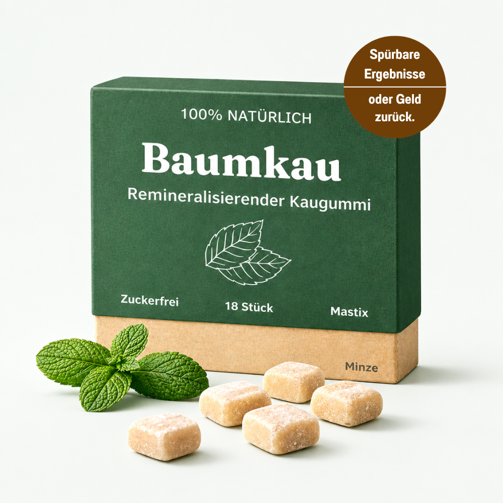 Baumkau - Täglicher Zahnpflege Kaugummi