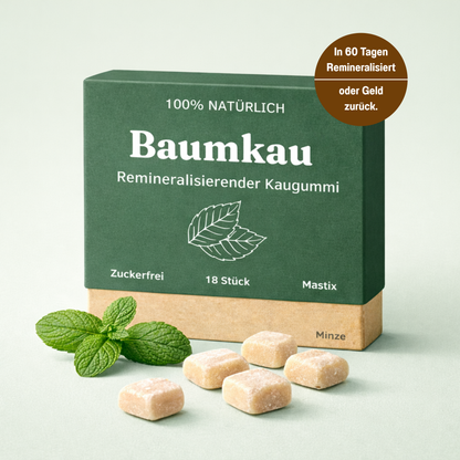 Baumkau - Remineralisierender Kaugummi