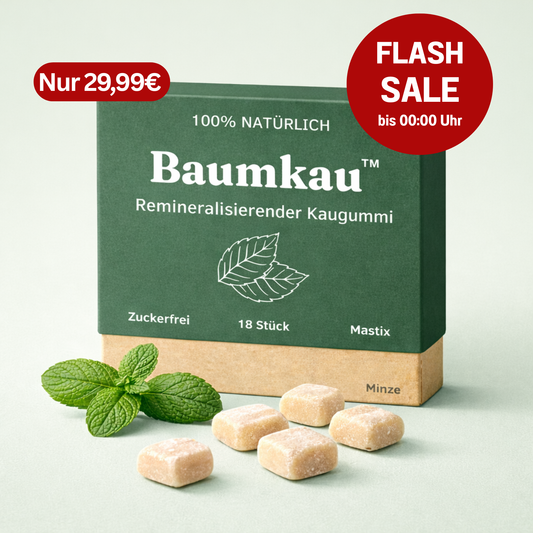 FLASH SALE - Baumkau Remineralisierender Kaugummi (Minze)
