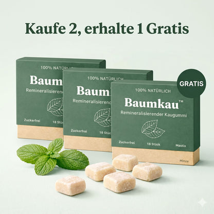 Baumkau - Remineralisierender Kaugummi